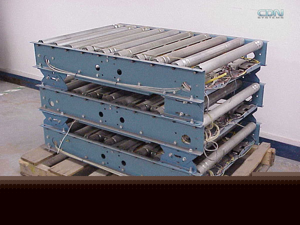 3 belt transfer power roller conveyor section 30