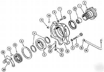 Case 580SK 580K 4WD shift mechanism fork A188334