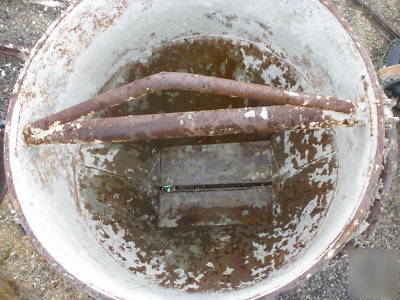 Concrete bucket, approx 1/2 yard, works great, 