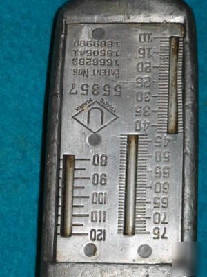 Diamond-u air hose tire inflator/gage (antique)compress