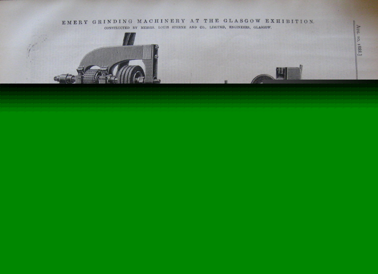 Emery wheel grinding machinery glasgow expo 1888 print