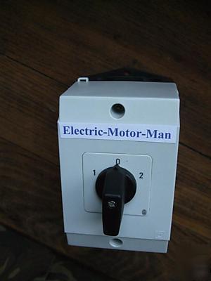 Three phase electric motor reverse/reversing switch 
