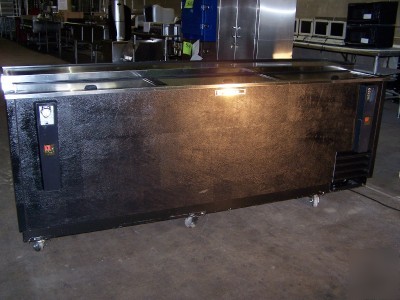 True 3 door beer bottle cooler back bar 95