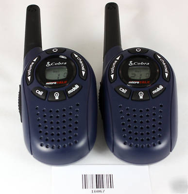 2 mint cobra microtalk two-way radios 2 miles radius 