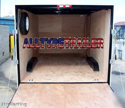 2009 enclosed motorcycle atv car hauler utility trailer