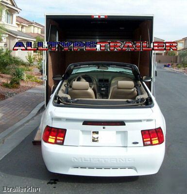 2009 enclosed motorcycle atv car hauler utility trailer