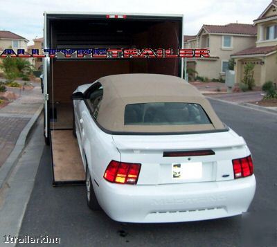 2009 enclosed motorcycle atv car hauler utility trailer