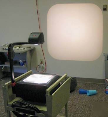 3M 1830 overhead projector w/lamp~working-fold down arm