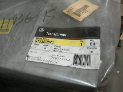Ge industrial 15KVA transformer 480 volt to 208Y/120 v