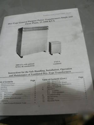 Ge industrial 15KVA transformer 480 volt to 208Y/120 v