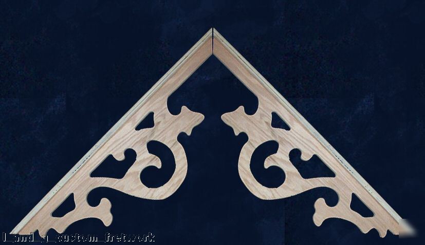 L&gs victorian gingerbread fretwork gable trim - pine