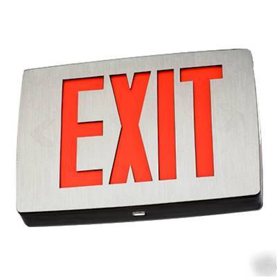 New emergency die-cast led exit door fire sign 120 v 
