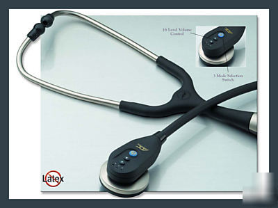  adc adscope 657 electronic stethoscope amplifies 16 x