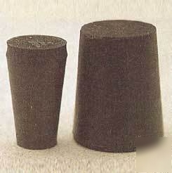 Plasticoid black rubber stoppers, solid 15-: 15-M290