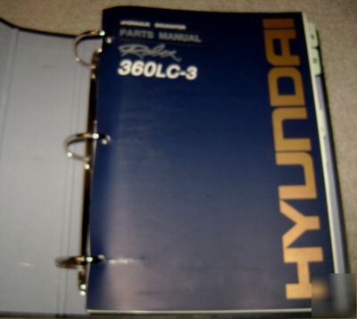 Hyundai robex 360LC-3 hydraulic excavator parts catalog