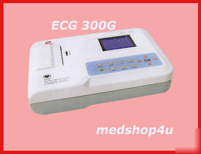New digital 3-channel 12LEADS ecg ekg machine + printer