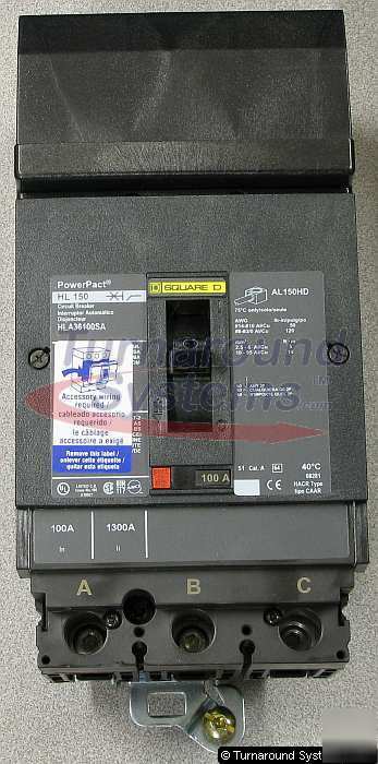 New square d HLA36100SA circuit breakers, 100 amp, 