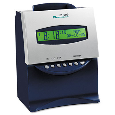 ES1000 digital payroll recorder/time clock blue silver