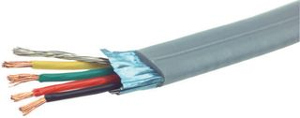 Shielded telephone/station cable with drain