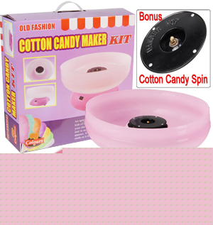 New ~ ~ pink party cotton candy maker machine w/ sugar