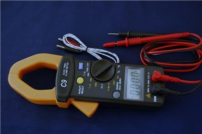 Rms ac dc clamp meter ammeter dmm capacitor tester hvac