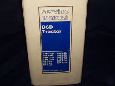 Caterpillar service manual D6 D6D tractor 100% complete