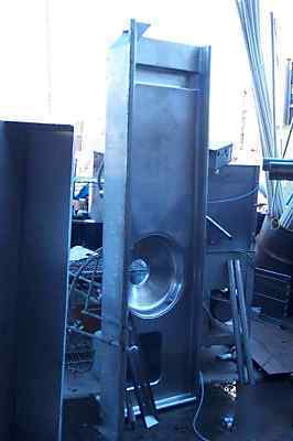 Dish washing mach tabel, all stainless steel, with legs