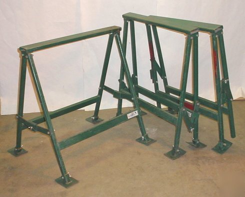 Lot 3 northwest h.d. steel portable sawhorses saw horse