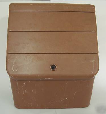 New brown upright gas meter box. replacement? .cheapest 