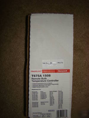 Nib honeywell T675A1508 remote bulb tempature controller 