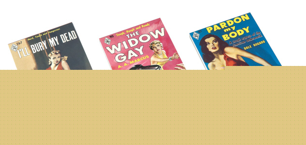 Harlequin romance 50's note pads sexy i'll bury my dead