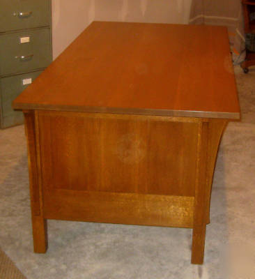 Stickley mission-style executive desk and chair