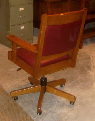 Stickley mission-style executive desk and chair
