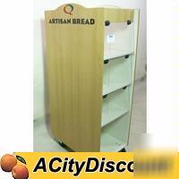 Commercial bakery deli dry bread food display case used