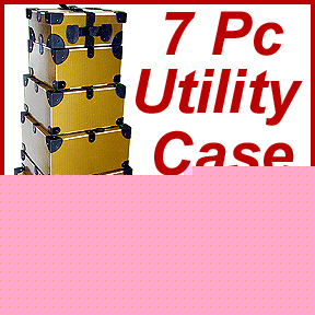 7 pc utility case set - adjustable heights - closeout 