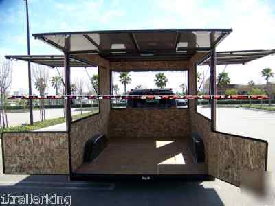 New enclosed event vender catering concession trailer