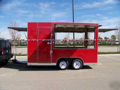 New enclosed event vender catering concession trailer