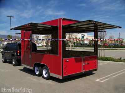 New enclosed event vender catering concession trailer