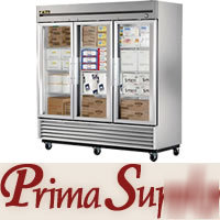 New true commercial 3 glass door freezer - t-72FG