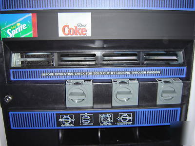 Used vending machine soda bottles cans money changer 