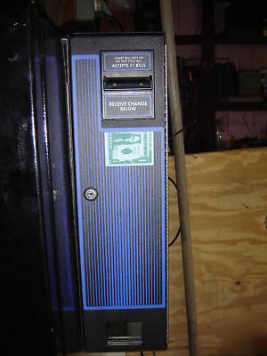 Used vending machine soda bottles cans money changer 
