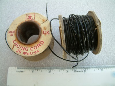 Old lacing cord 2 part reels original rs radiospares
