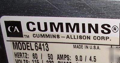 Cummins jetsort 6000 coin sorter counter tokens arcade