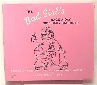 2010 cameron tuttle bad girls rage-a-day desk calender