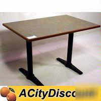 Commercial restaurant 45X30 dining table w/ bases