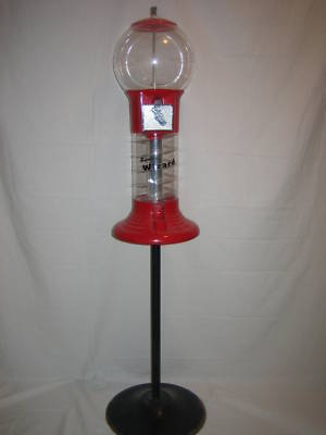 Mini wizard spiral gumball machine w/heavy duty stand