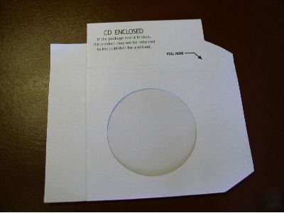 New 1200 printed cd dvd window paper binding sleeve pbs