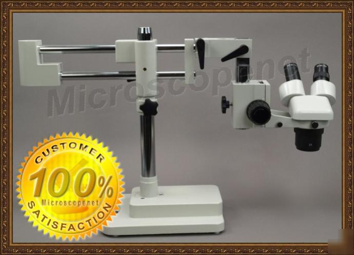 20X-40X-80X binocular stereo microscope with boom stand