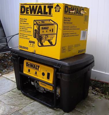 Dewalt heavy-duty 2900 watt gas generator honda engine