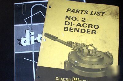 Diacro di-acro no. 2 rotary bender machine quick lock 